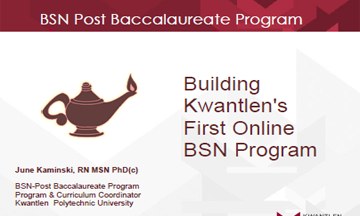 Building Kwantlen's First Online BSN Program 